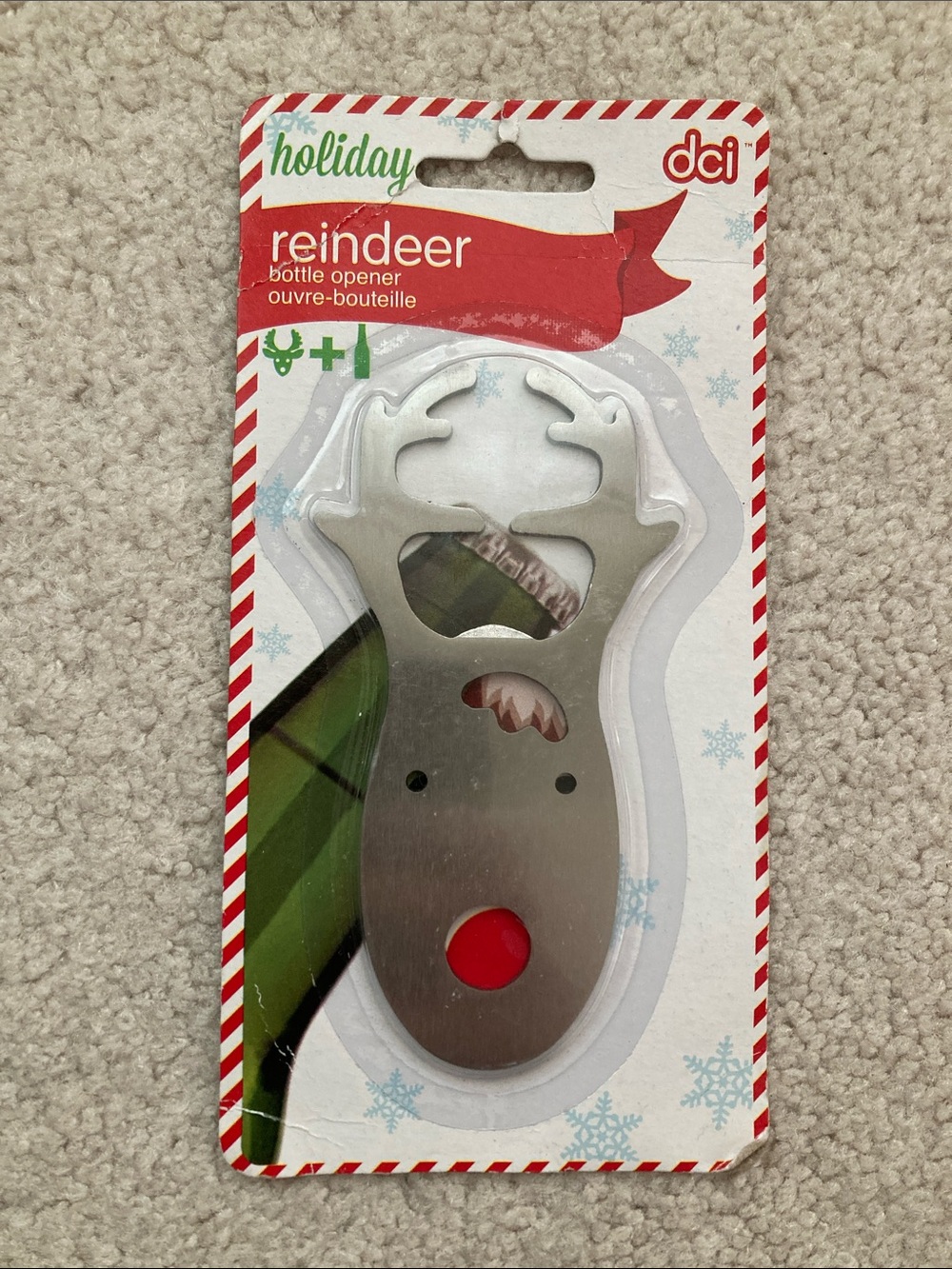 dci holiday reindeer bottle opener